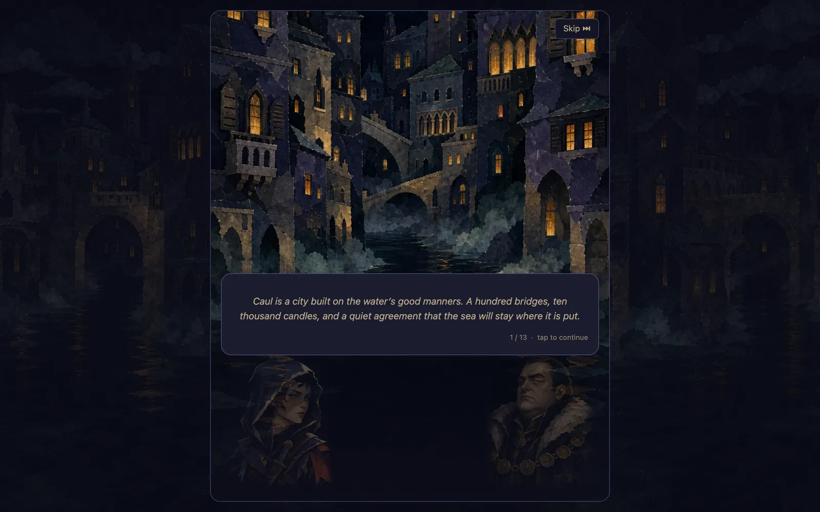 Between floors, the story